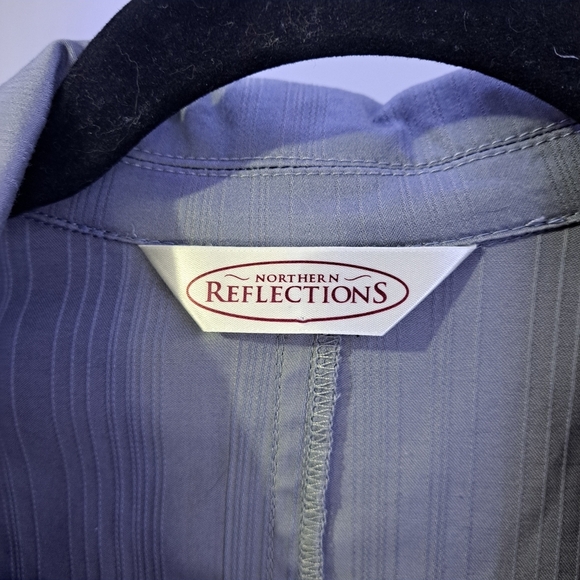 Northern Reflections |Grey v neck light jacket/blazer & woven buckles - Picture 12 of 13